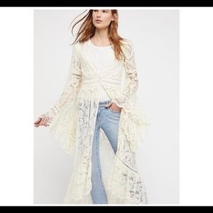 Free People Other - Free People Ivory Rhiannon Lace Kimono Free People Other - Free People Ivory Rhiannon Lace Kimono